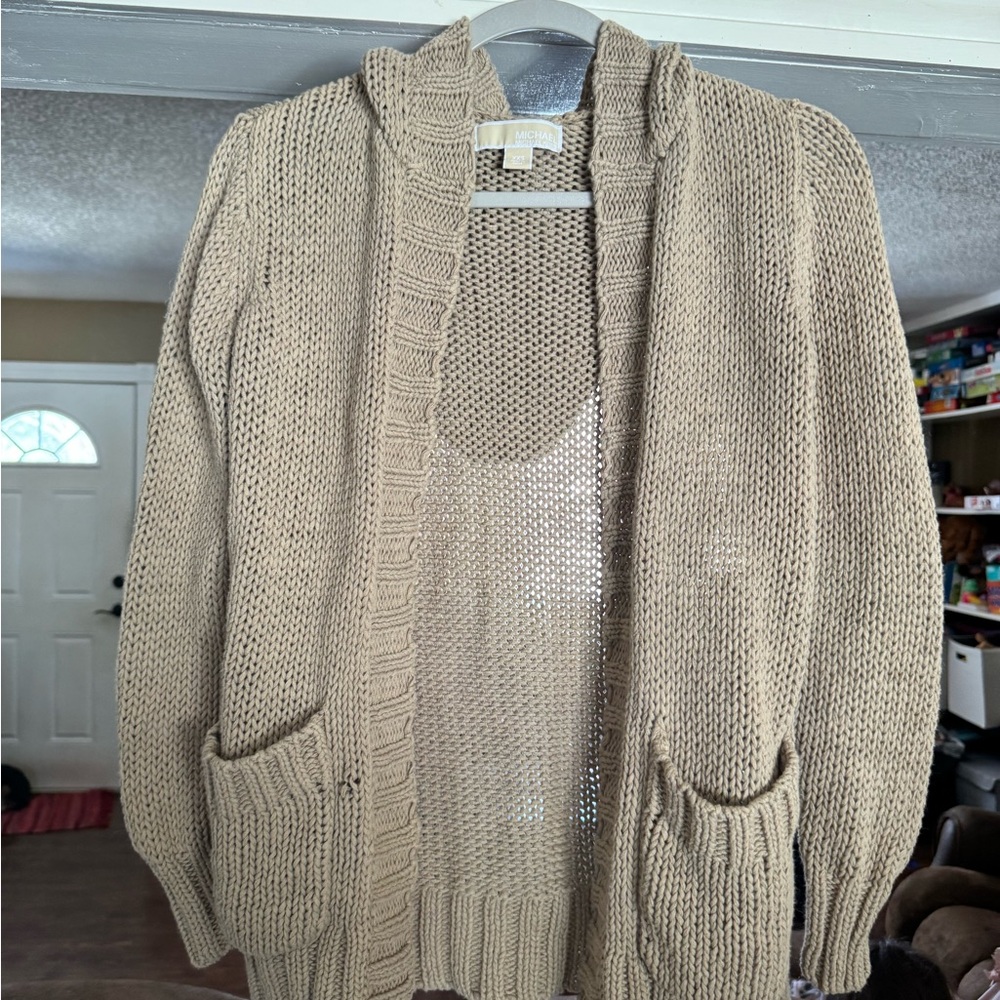Michael Kors Beige Women's Knitted Cardigan